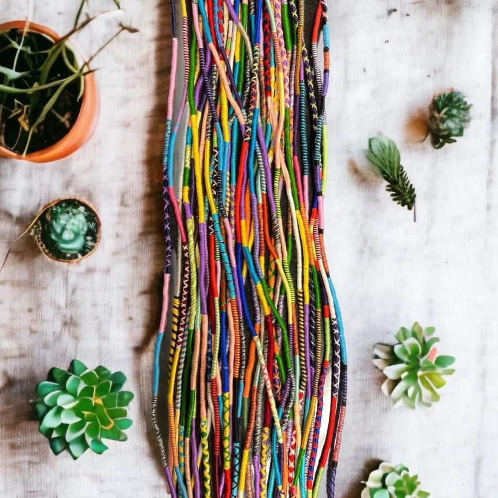 Colorful Multicolor HANDMADE Phone lanyard with phone patch